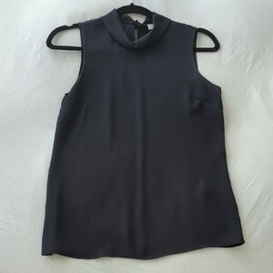 Reiss Sleeveless Blouse Navy